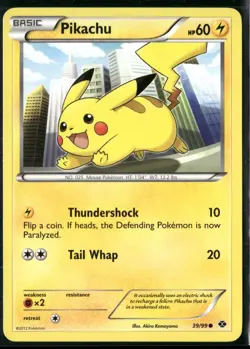 Pikachu 39/99 Common Next Destinies Pokemon Near Mint - Image 1