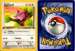 Jigglypuff 54/64 Common Jungle Pokemon 1st Edition Moderately Played - Image 1