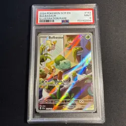 PSA 9 BULBASAUR 143/142 ILLUSTRATION RARE SCR EN-STELLAR CROWN POKEMON - Image 1