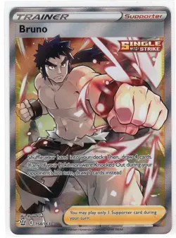 2021 Pokemon: Bruno full art 158/163 sword & shield: battle styles NM - Image 1