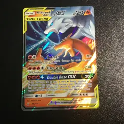 Pokemon TCG Holo Rare Charizard and Reshiram GX Tag Team 20/214 *read desc* - Image 1