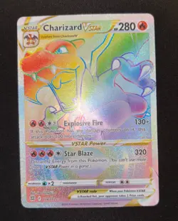 Charizard VSTAR 174/172 Rainbow Secret Rare Brilliant Stars Pokemon English NM - Image 2