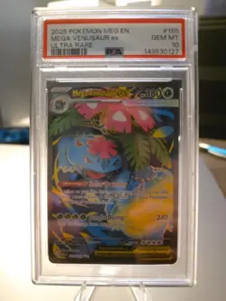 PSA 10 Mega Venusaur EX 155/132 Pokemon Mega Evolution PSA 10 - Image 1