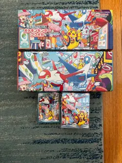 Pokemon Center Fukuoka Empty Box - No Promo- Comes With Sleeves and Deck Box - Image 1