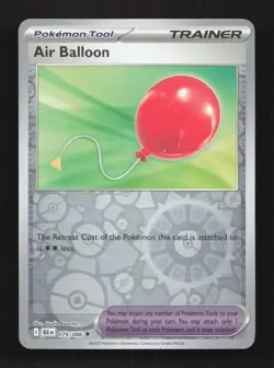 Air Balloon 079/086/086 Uncommon SV: Black Bolt Pokemon Reverse Holo Near Mint - Image 1