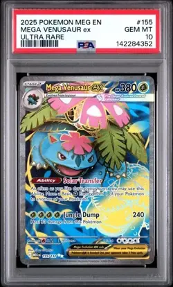 MEGA VENUSAUR #155 EX PSA 10 2025 POKEMON MEG EN-MEGA EVOLUTION ULTRA RARE - Image 3