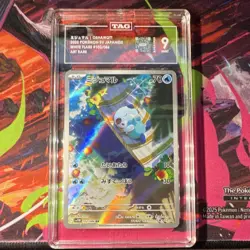 TAG 9 2025 Pokemon Oshawott 102/086 White Flare Art Rare Japanese Holo - Image 1