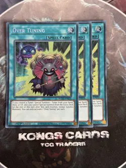 3X BLGG-EN034 Over Tuning Secret Rare Yu-Gi-Oh! PLAYSET - Image 1