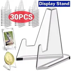 30 x Acrylic Trading Card Display Stand Pokemon Yugioh PSA Graded Slab/Toploader - Image 1