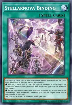 YUGIOH BLGG-EN020 Stellarnova Binding Secret Rare 1st Edition NM - Image 1