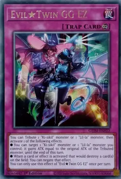 GEIM-EN022 EVIL TWIN GG EZ RARE 1ST EDITION YuGiOh CARD - Image 1
