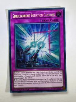 Simultaneous Equation Cannons MP25-EN076 Secret Rare 1st Edition YuGiOh Card NM - Image 1