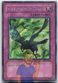 Windstorm of Etaqua PCY-E001 Prismatic Secret Rare Lightly Played Yugioh - Image 1
