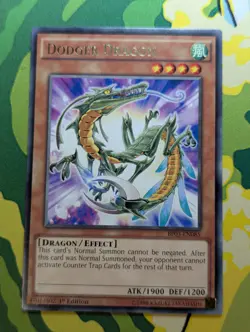 YUGIOH Dodger Dragon BP03-EN085 Rare 1st Edition - Image 1