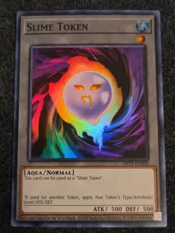 YUGIOH SLIME TOKEN OP19-EN028 SUPER RARE (LP) - Image 1