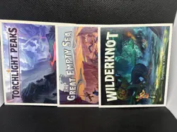 Disney Lorcana Wilds Unknown Prerelease Postcard Set *ALL 3 POST CARDS* - Image 1