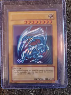Vintage YuGiOh Starter Deck Kaiba Blue Eyes White Dragon SDK-001 High Grade M/NM - Image 1