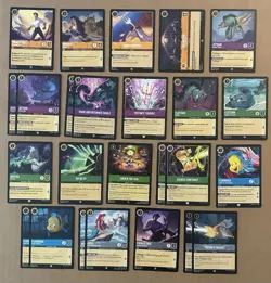 Disney Lorcana TCG The Little Mermaid 25 Card Theme LOT Mixed Sets - Image 1