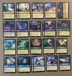Disney Lorcana TCG The Little Mermaid 25 Card Theme LOT Mixed Sets - Image 2