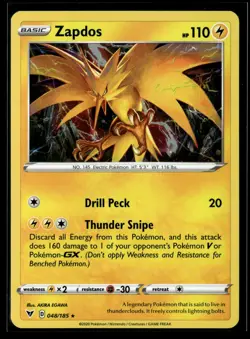 Zapdos (Cosmos Holo) 048/185 Holo Miscellaneous Cards & Products NM - Image 1