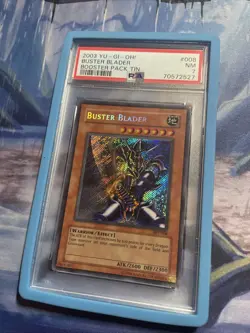 Yugioh Graded PSA 7 - Buster Blader - BPT-008 NM - 2003 Tin Promo - Image 2