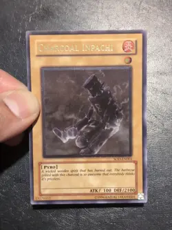 Yu-Gi-Oh! ULTIMATE RARE HOLO CARD CHARCOAL INPACHI SOD-EN001 VLP - Image 4