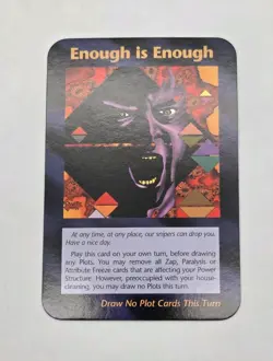 Assassins Series INWO 1995 Illuminati Card Game Donald Trump ENOUGH IS ENOUGH - Image 1