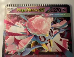 Pokemon Error Card CRIMPED Mega Diancie EX 041/094 phantasmal flames - Image 3