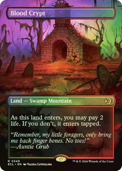 Blood Crypt (Borderless) -Foil Near Mint MTG Lorwyn Eclipsed - Image 2