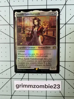 MTG Aerith Gainsborough (Foil) Final Fantasy 4 FFVII FF7 NM - Image 1