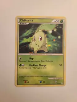 Pokemon TGC 2011 Call of Legends Chikorita 53/95 Regular Common card Near Mint - Image 1