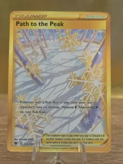 Pokemon Path to the Peak Trainer Astral Radiance Gold Secret Rare Card 213/189 - Image 1