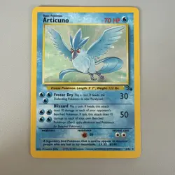 Pokemon Base Set Articuno Card #144 Holo Rare 70 HP - Image 1