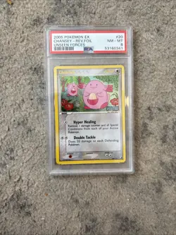 Pokemon Chansey EX Unseen Forces Reverse Holo Rare #20 PSA 8 NM-MT - Image 1