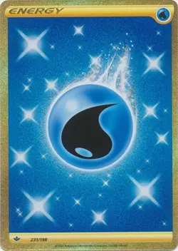 Water Energy 231/198 Secret Rare Chilling Reign Pokemon TCG - Image 1