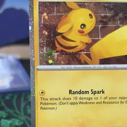 Pikachu near mint black star Promo Cosmo Holo 051/162 English Pokemon TCG SWIRL - Image 2