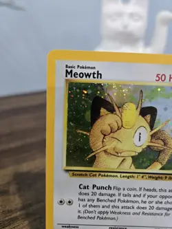 Meowth Pokemon Black Star GameBoy Promo #10 Holo Rare WOTC 1999 NM - Image 3