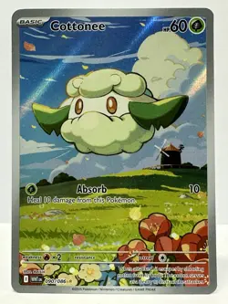 Pokemon Cottonee 090/086 Sv: White Flare Illustration RARE - Image 1