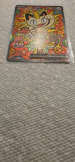 Pokemon TCG Meowth ex 121/088 Mega Evolutions Perfect Order - Image 2
