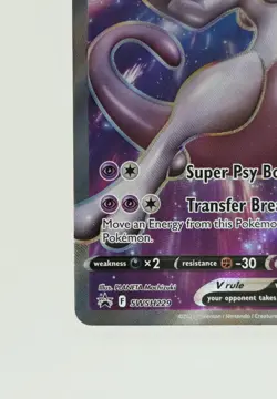 Pokemon Mewtwo V SWSH229 Sword & Shield Pokemon Go ETB Promo - Full Art Holo NM - Image 5