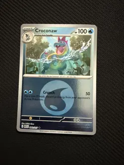 Croconaw (Energy Symbol Pattern) 042/217 Ascended Heroes Pokemon Reverse Holo NM - Image 1