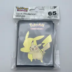 NEW Pokemon Pikachu Theme : Ultra Pro - Sealed 65x Trading Card Sleeves - Image 1
