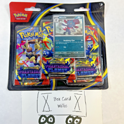 Pokemon TCG - Phantasmal Flames - 3 Pack Blister - Weavile - Brand New Sealed - Image 1