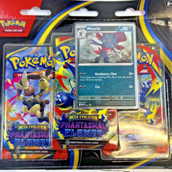 Pokemon TCG - Phantasmal Flames - 3 Pack Blister - Weavile - Brand New Sealed - Image 3