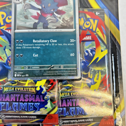 Pokemon TCG - Phantasmal Flames - 3 Pack Blister - Weavile - Brand New Sealed - Image 5