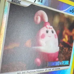 LP+ Reverse Holo Happiny 052/123 Promo Burger King Promos Pokemon Yuka Morii - Image 3