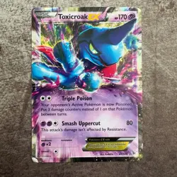 Toxicroak EX 41/106 Holo Ultra Rare - XY - Flashfire - Pokemon - HP/DMG - Image 1