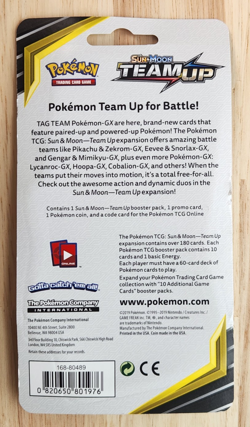 Pokemon TCG Team Up Single Checklane Blister Booster Pack with Mimikyu Promo - Image 2