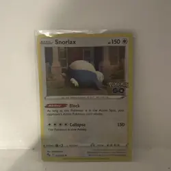 Snorlax Holo Rare 055/078 Pokemon Go Stamped Nm 1x - Image 1