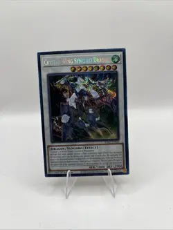 YUGIOH - CRYSTAL WING SYNCHRO DRAGON - PRISMATIC ULTIMATE RARE - NM - 1ST - RA02 - Image 1